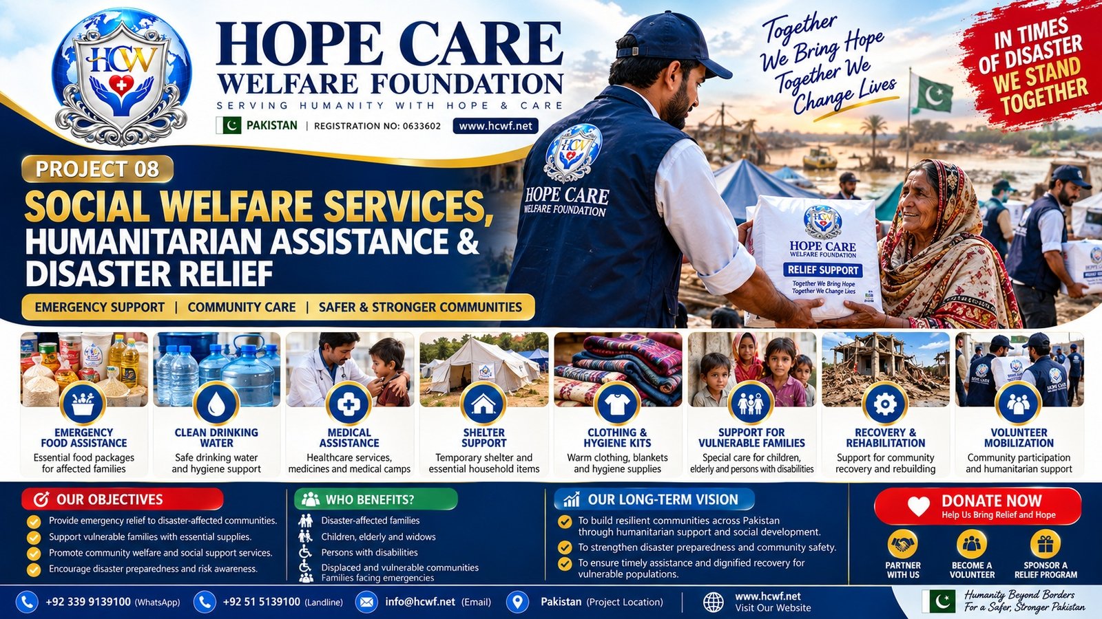 Social Welfare Services, Humanitarian Assistance & Disaster Relief
